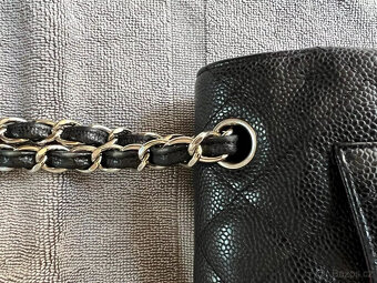 Originální kabelka Chanel Double Flap Classic Bag černá stří - 2
