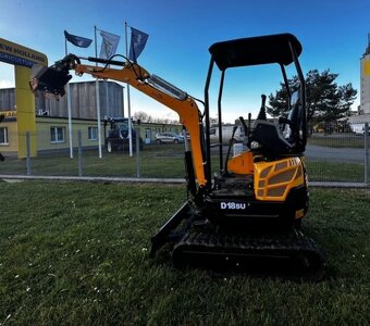 minibagr, motor Kubota, bagřík, rypadlo, pásový bagr - 2