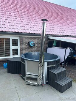 koupací sud, integrovaný ohřev, hydromasáž- Nový - 2