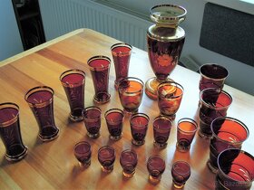 Červeno -jantarová souprava Egermann - Sleva - 2