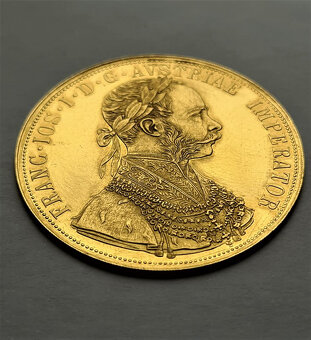 Zlatý R-U 4 Dukát 1873, velmi vzácný, TOP stav. - 2