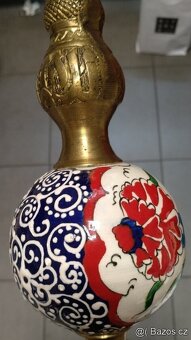 STAROŽITNÁ VELKÁ VODNÍ DÝMKA 75cm _ včetně příslušenství - 2