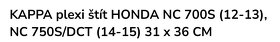 Plexi štít Honda nc 750 výrobce Kappa - 2