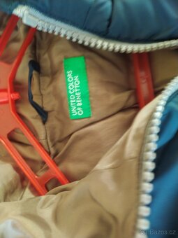 Bunda zimní Benetton, vel. S 120, - 2