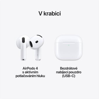 Sluchátka Apple AirPods 4 s aktivním potlačováním hluku - 2