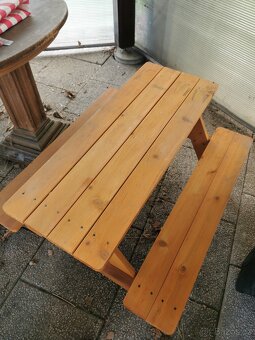 Zahradní sezení lavice a stůl - 2
