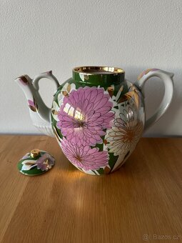 Porcelánová konvice „Dahlias“ – Dulevo, 1988 - 2