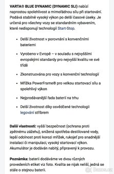 autobaterie VARTA BLUE Dynamic 45Ah, 12V, B33 - 2