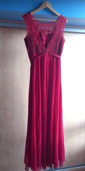 Plesové šaty vínové - 2