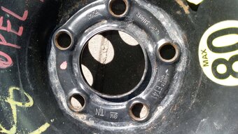Opel dojezdové kolo 16 rozteč 5x105 výměna za rozteč 115 - 2