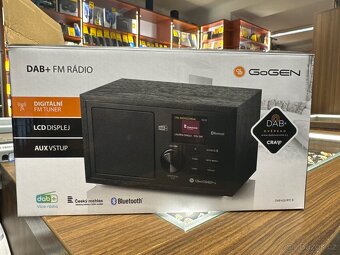 Prodám zánovní Radio GoGEN DAB 620 BTC B - 2