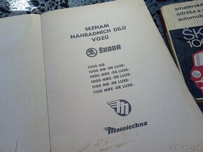Seznam dílů + údržba a opravy Škoda 1000MB - 2