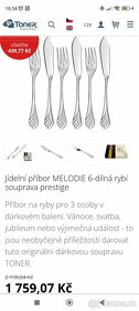 Příbor na ryby. Nový. Nerez. - 2