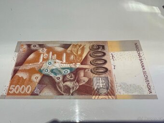 Slovenska Bankovka 5000SK ( aUNC ) - 2
