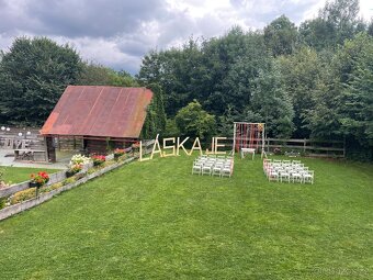 Svatební nápis z prken - dekorace, svatba - 2