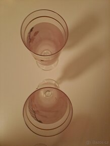 Úzké zdobené skleničky - 2