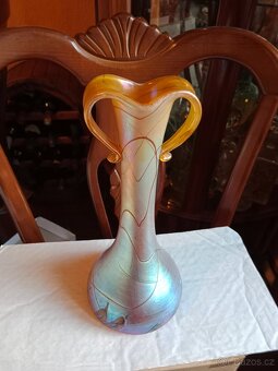 Krásná,autorská secesní váza - Václav Štěp - 2