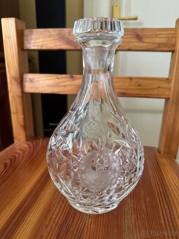 Karafa skleněná na whisky výška 24 cm - 2