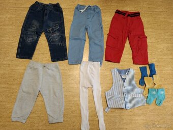 Podzimní-zimni oblečení na kluka velikost 86/92. - 2