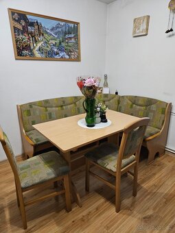 Rohová lavice+židle - 2