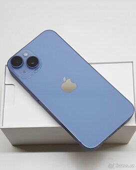 iPhone 14 Blue BATERIE 100% TOP - 2