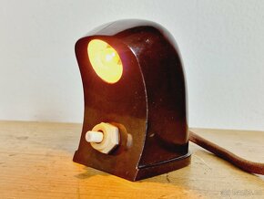 Stará bakelitová stolní lampička NS3, série 001 - 2