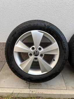 Sada alu kol/disky 16 skoda octavia a letní pneu 205/55R16 - 2