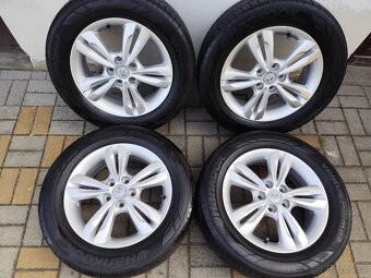 ALU 5x114.3 r17 HYUNDAI + LETNÍ PNEU - PĚKNÁ SADA - 2