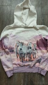 Koníková mikina vel.146/152 zn.H&M - 2