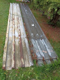 Prodám plechové desky 5,3m x 0,7m - 9 kusů - 2