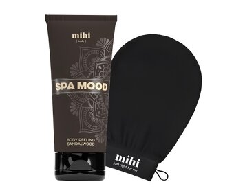Spa Mood Tělový peeling Sandalwood + rukavice - 2