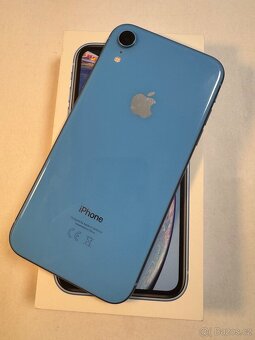Apple iPhone XR Blue kondice baterie 100% s kabelem pěkný s - 2