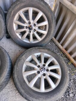 4ks alu disky vw Sharan 5x112 r16 pneu 205/55 r16 6mm - 2