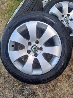 Alu kola 5x112 originál Škoda Superb, Yeti 205/60 R16 - 2
