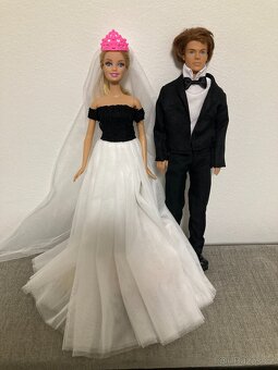 Barbie Mattel a Ken Mattel nevěsta a ženich RŮZNÉ - 2