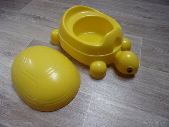 Nočník dětský, nočník dětský "ŽELVA" žlutá barva - 2