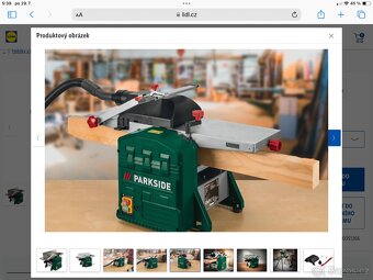 Parkside srovnávací fréza (hoblovka) - 2