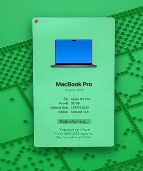 MacBook Pro 16” 2023 CTO /32GB RAM/512GB SSD/Záruka - 2