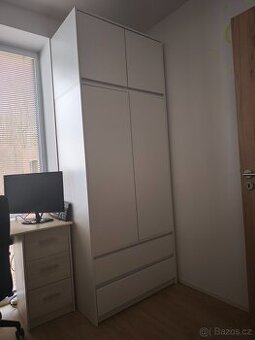 Bílá skříň 90x51x235 cm - 2