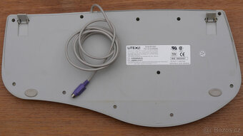 ergonomická klávesnice LiteOn, PS/2 - 2