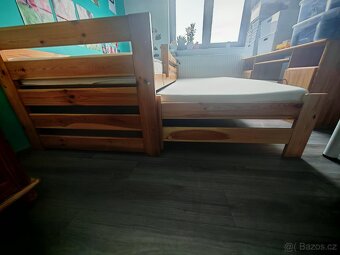 Postel smrk Idea s výsuvným lůžkem - 2