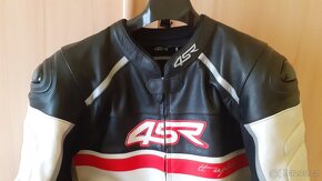 kožená motocyklová bunda s hrbem - 2
