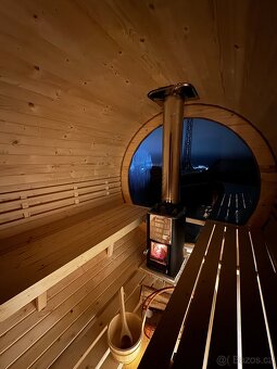 Sudová sauna 2,5 m + ochlazovací sud - 2