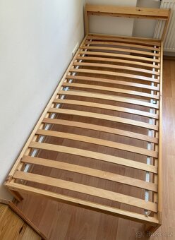 Postel IKEA, 90x200 cm, včetně roštu - 2