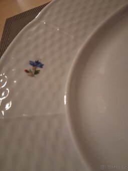 Starý porcelán - oválný servírovací tác. - 2