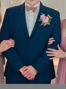 Modrý svatební oblek - 2