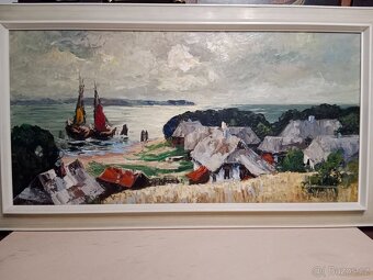 Frízský ostrov olej na plátně jako přílivová vzpomínka - 2