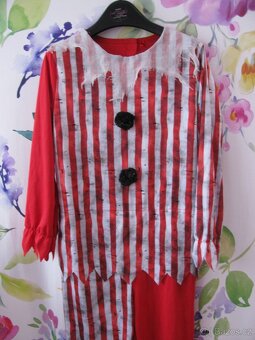 Kostým - elastický overal Šašek, klaun vel.140 - 2