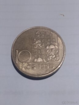 10 Kčs 1990 Masaryk - 2