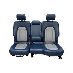Kompletní sedačky modrá kůže AUDI Q7 4L S-LINE r.v.2011 - 2